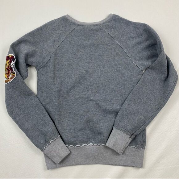 Harry Potter Gryffindor Universal Studios Grey Crewneck Sweatshirt Extra Small - Picture 3 of 6